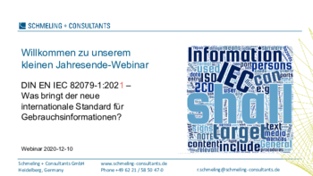 DIN EN IEC 82079-1:2021 - Was bringt der neue internationale Standard für Gebrauchsinformationen?